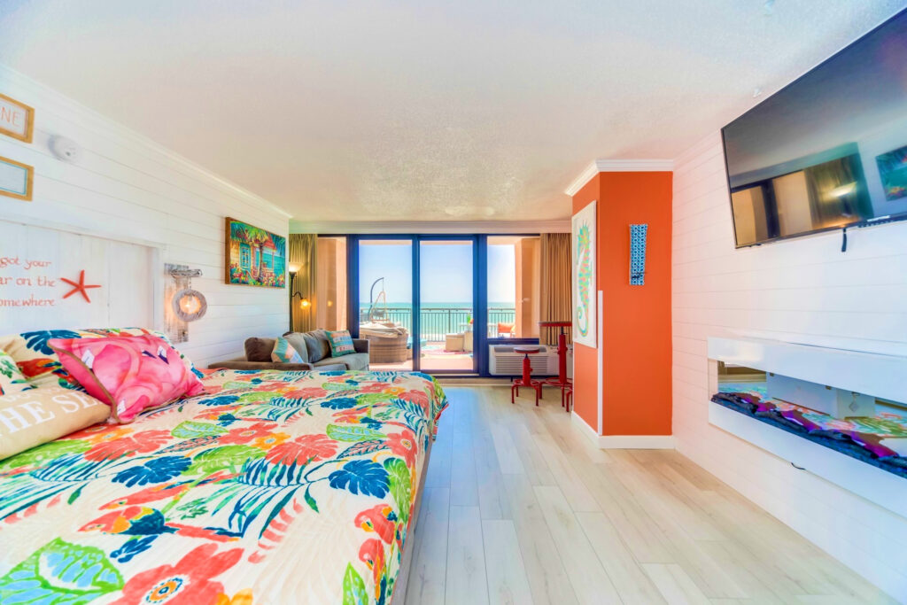 A colorful Caravelle 518 room