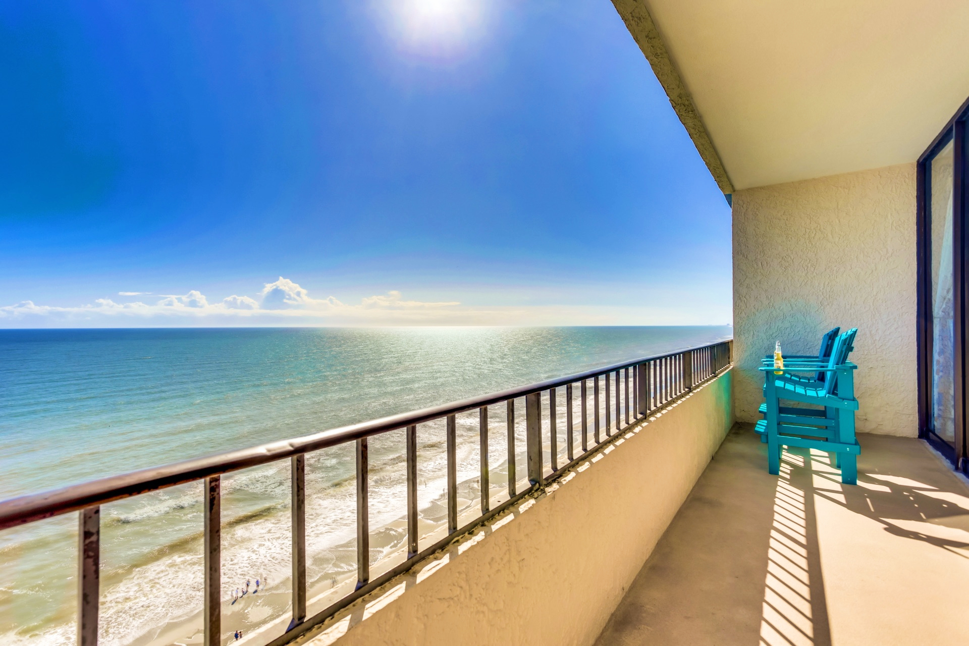A view of the ocean from the Ocean Reef 1703 balcony